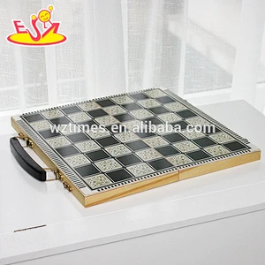 2017 Wholesale portable kids wooden chess pieces best wooden chess pieces W11A056