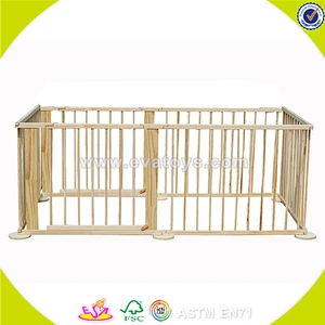 wholesale baby wooden playpen Round or Square children wooden playpen High quality kidz wooden playpen W08H006