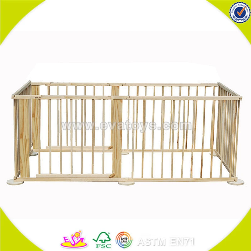wholesale baby wooden playpen Round or Square children wooden playpen High quality kidz wooden playpen W08H006