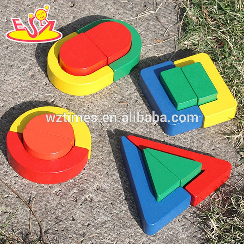 wholesale kids educational wood geometric toy for preschoolers W13E061