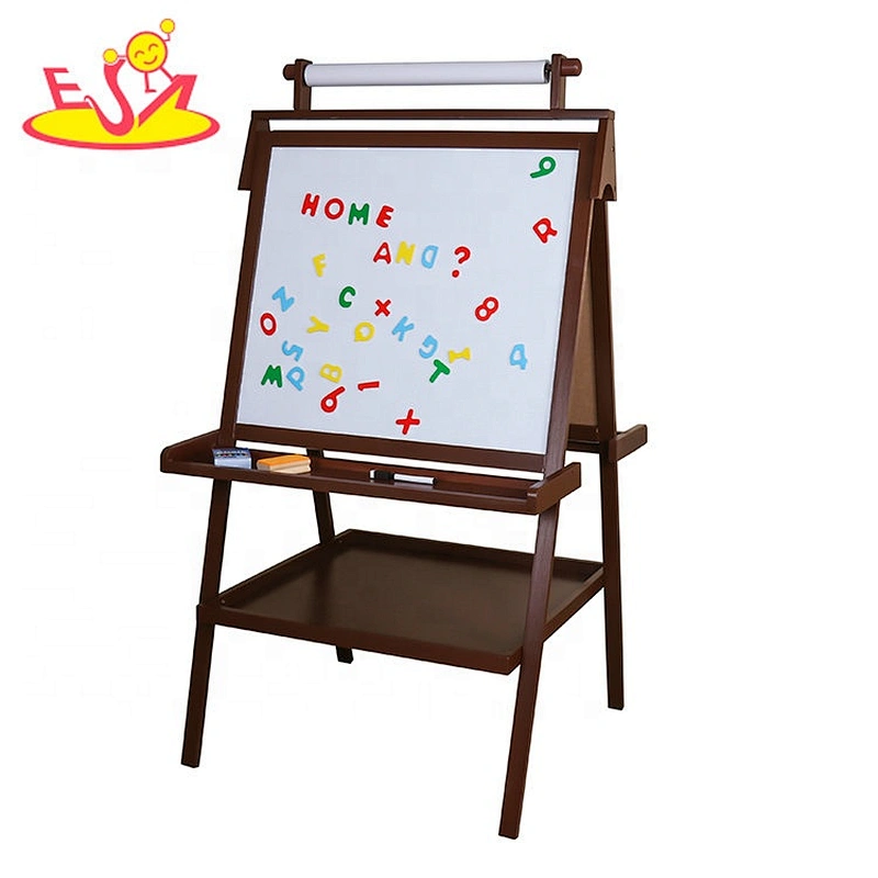 Top sale double sided wooden drawing board for children W12B104C