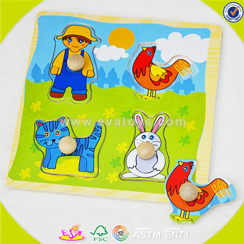 wholesale best sale wooden kids Puzzle top fashion wooden kids Puzzle W14M075