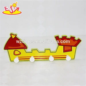 wholesale charming gift wooden wall hook for kids latest design wooden wall hook W09B046