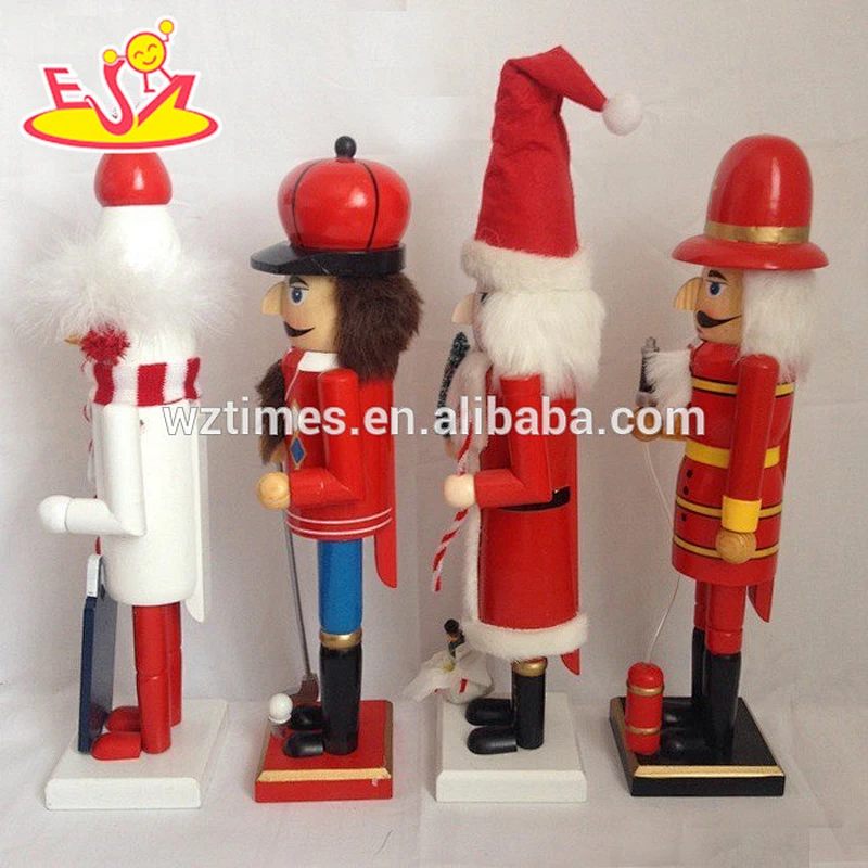wholesale style unique fashion wooden christmas decoration nutcracker as boy birthday gift W02A071
