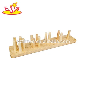 wholesale cheap kids wooden stacking sort blocks preschool shape sort blocks children wooden stacking classic game W13D112