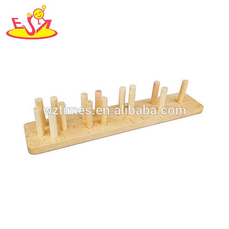 wholesale cheap kids wooden stacking sort blocks preschool shape sort blocks children wooden stacking classic game W13D112