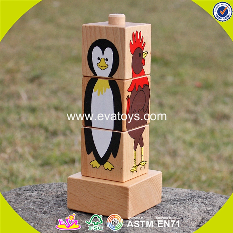 Mini-Stapelspielzeug aus Holz für Kinder W13D139