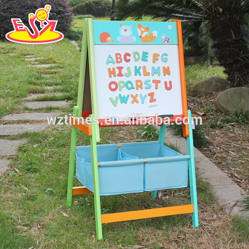 wholesale kids wooden chalkboard easel portable children wooden chalkboard easel for education W12B102