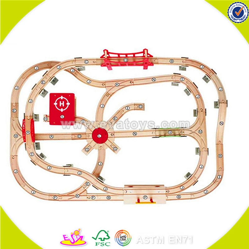 wholesale children wooden train track top fashion wooden train track W04C015