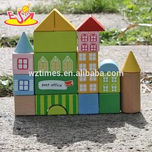 Nuevo diseño 20 piezas bloques niños juguetes de construcción de madera para niños W13A121