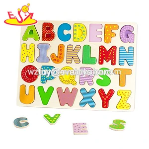 2018 Großhandelspädagogische Mini-Spielzeug aus Holz Alphabet für Kinder W14B097
