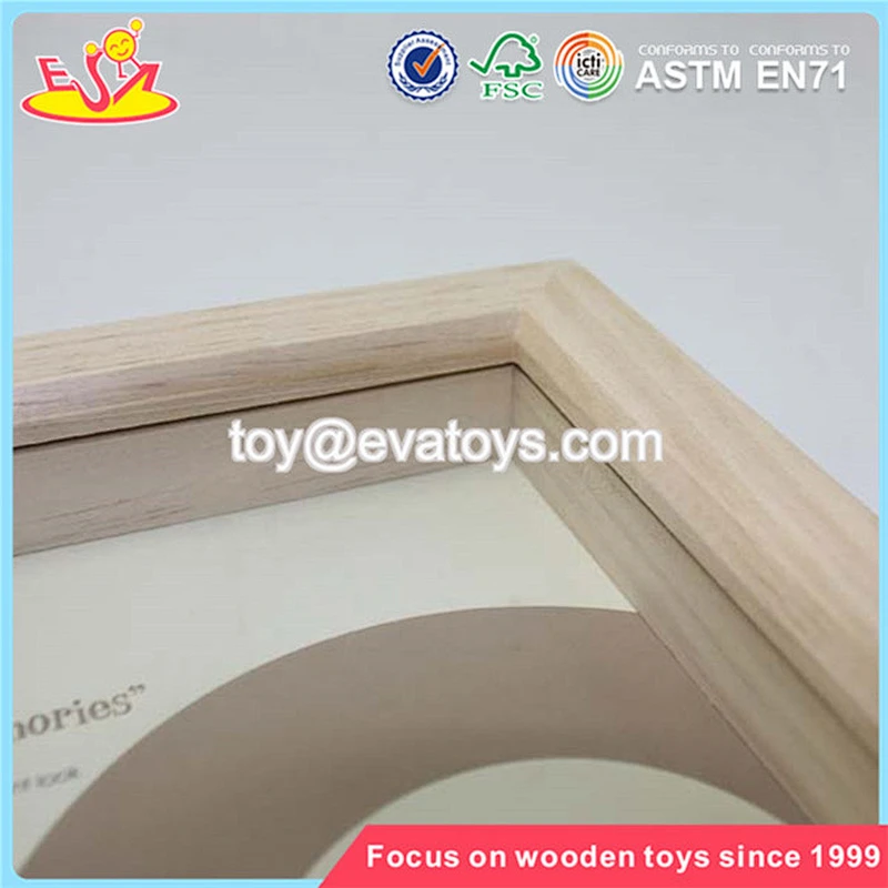 Wholesale brand new white simple household wooden picture frame W09A016