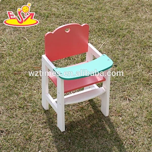 2018 wholesale wooden doll chair new design wooden doll chair high quality wooden doll chair W08F040