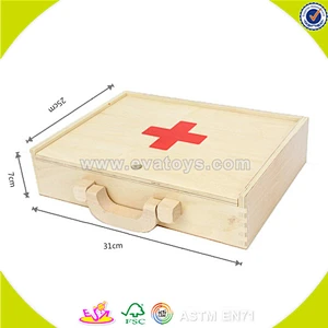 wholesale baby wooden medical toy, hot sale kids role play wooden medical toy, popular wooden medical toy W10B041