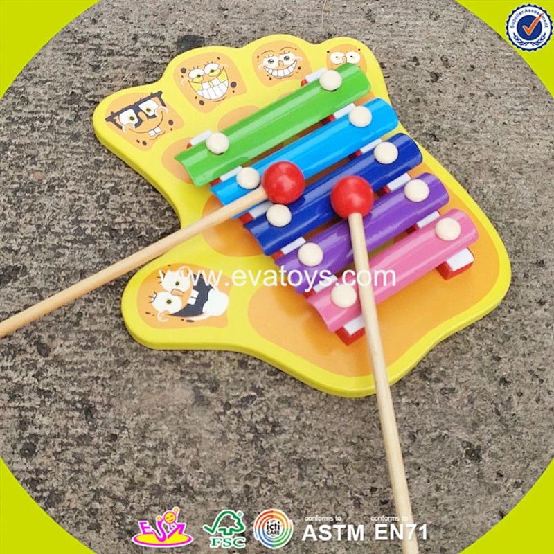 wholesale kids wooden rainbow xylophone for training music talent W07C030
