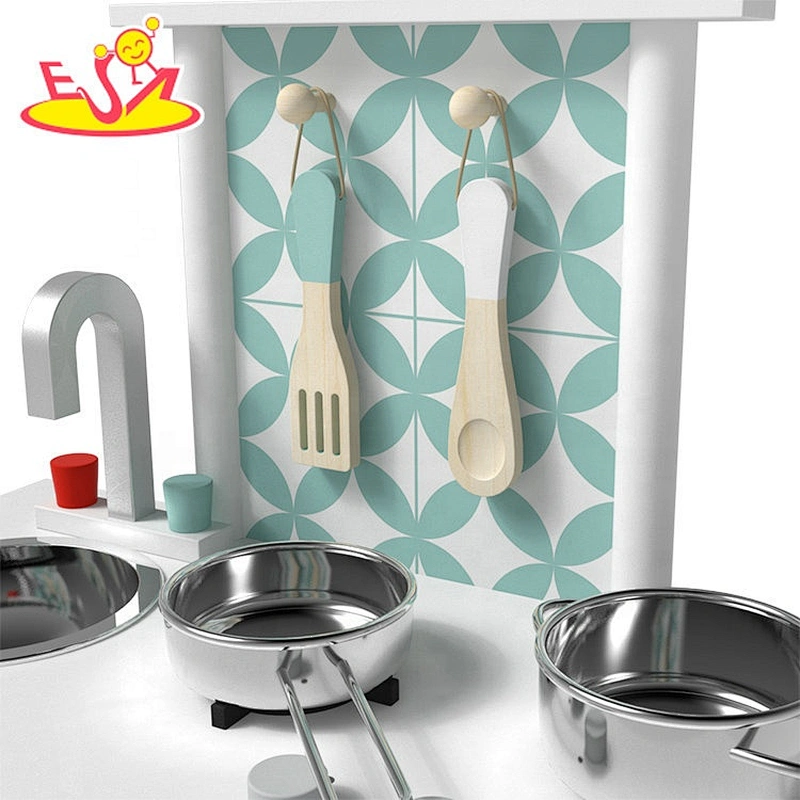 2019 New arrival mini wooden kids kitchen set toy for pretend W10C475E
