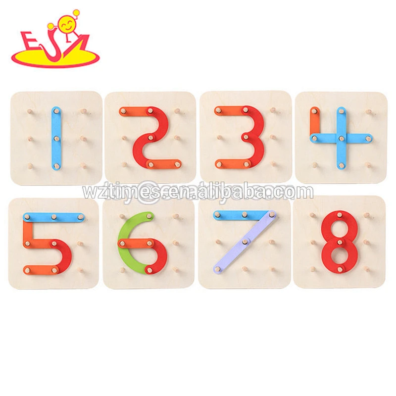 2018 Großhandelspädagogische Mini-Spielzeug aus Holz Alphabet für Kinder W14B097
