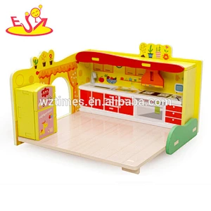 2018 wholesale kids mini wooden diy kitchen toy new design children wooden diy kitchen toy fashion wood diy kitchen toy W03B058