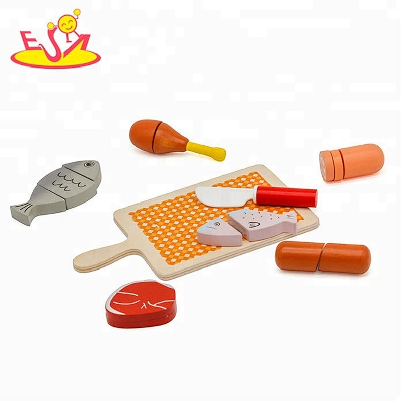 New hottest pretend play wooden toy food set for kids W10B258