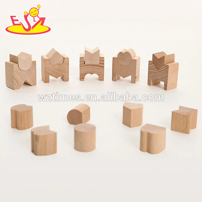 2018 Großhandel Kinder Holzspielzeug geometrische Formen Top Mode Kinder Holzspielzeug geometrische Formen W14N003
