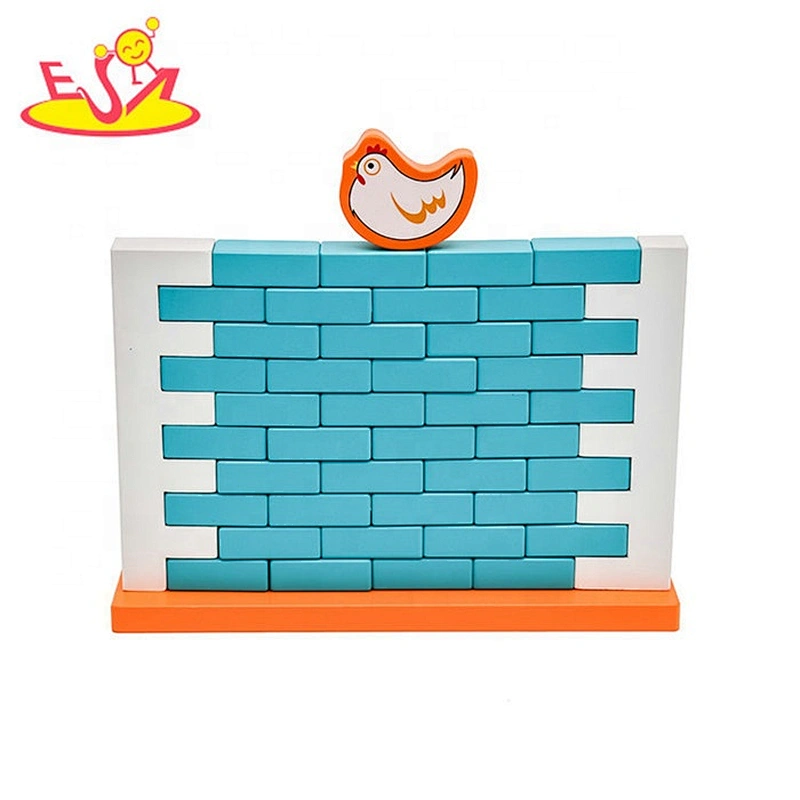 2019 Top sale preschool Build the Wall wooden blocks toys for toddlers W13D215