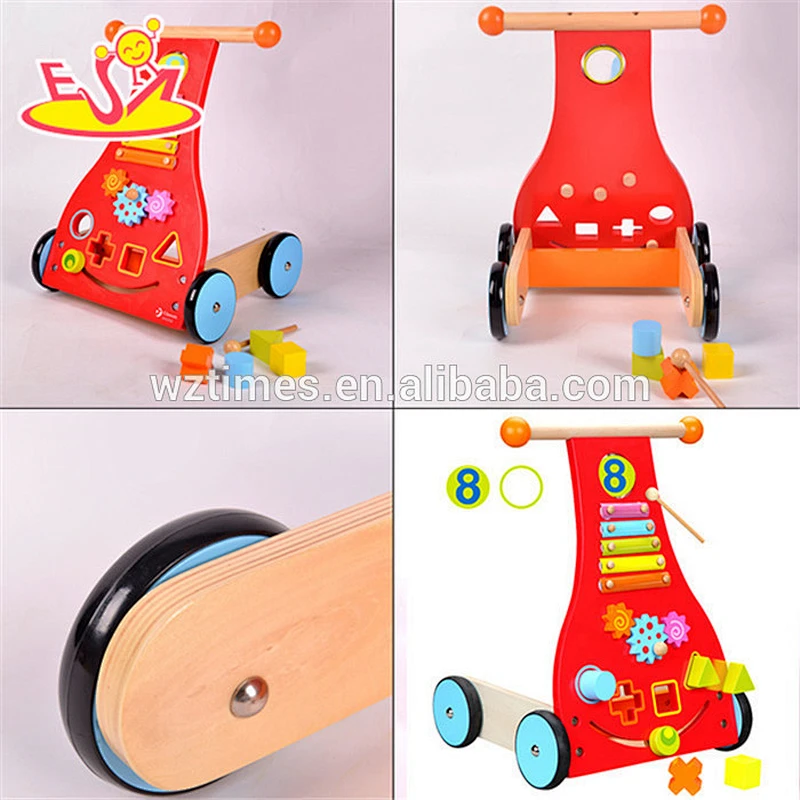 wholesale best sale wooden baby walker latest style wooden baby walker W16E044