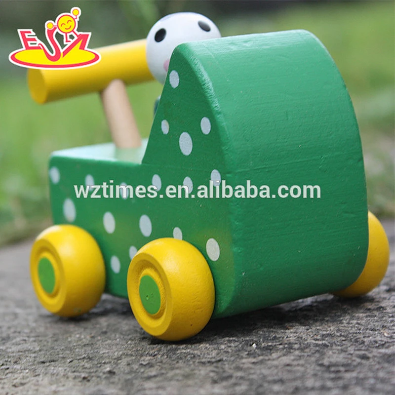 New design baby wooden toy wheels for wholesale W04A324