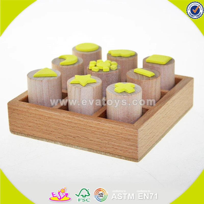 wholesale New style novelty wooden seal toys,wooden stamps toys clothing seal,DIY wooden seal gifts toy W01A074