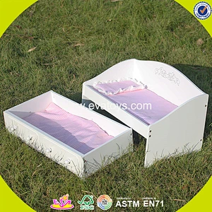 hottest sale girls toy wooden 18 inch doll furniture with cabinet W06E003