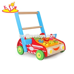 New design activity play wooden baby walking toys for kids W16E138
