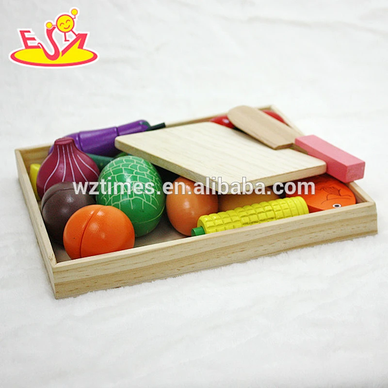 wholesale fashion popular children wooden cut fruit toy for sale W10B173