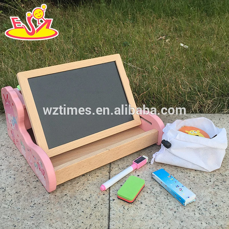الجملة جميل وردي طفل خشبي صغير وحة الرسم مع إكسيليفون W12B091
