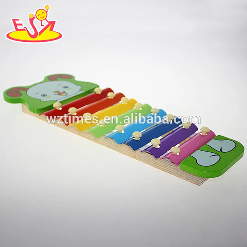 Wholesale baby best choice wooden xylophone toy 8 small knock piano sound wooden xylophone toy W07C034