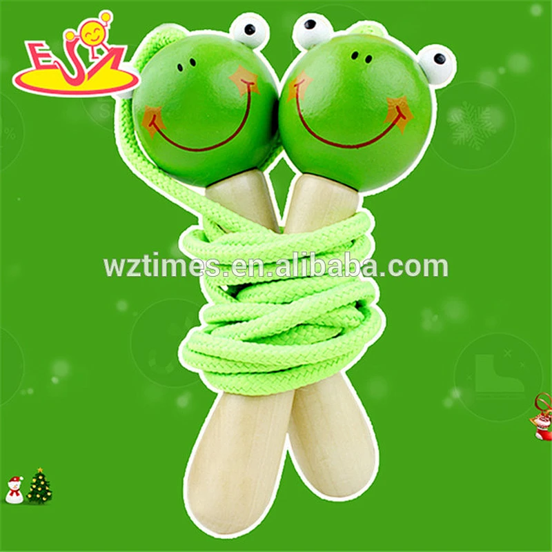 wholesale newly wooden jumping rope toys new fashionable wooden jumping rope toys W01A123