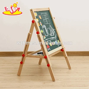 2018 wholesale new products kids wooden blackboard easel best sale children wooden blackboard easel W12B107