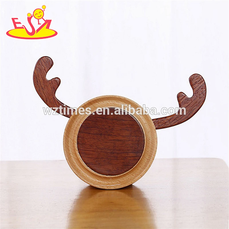 Wholesale beautiful wooden craft music box toy for children gifts W07B057