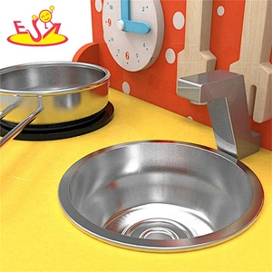 2019 Original Design small white wooden kitchen set for kids W10C426