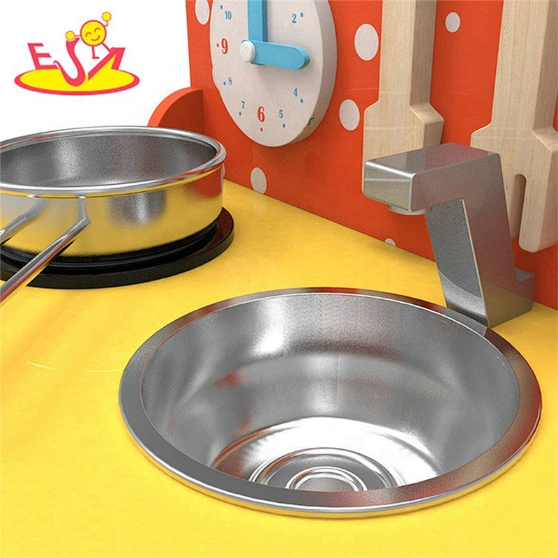 2019 Original Design small white wooden kitchen set for kids W10C426