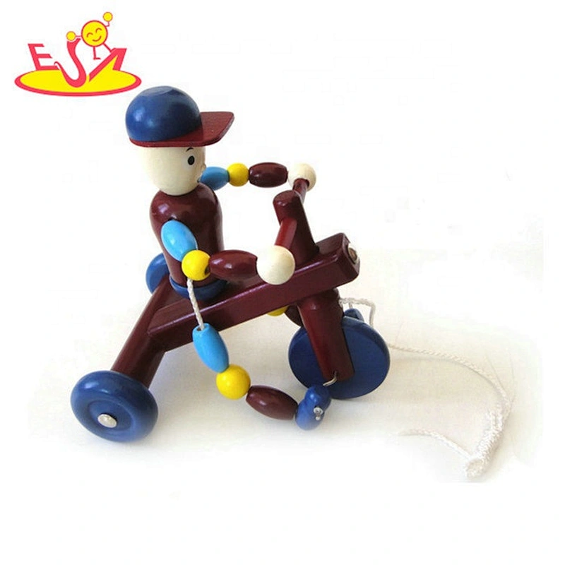 2019 Top sale educational wooden pull toys for baby W05C109