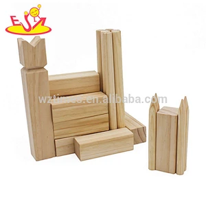 Hardwood outdoor sports & entertainment wooden kubb game set for Children or Adults W01B080