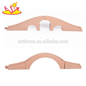 2018 Wholesale simply design train toys wooden train track for preschool W04C144