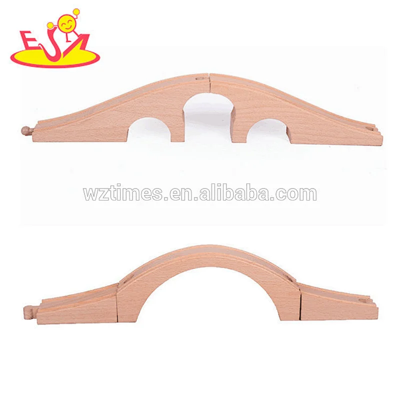 2018 Wholesale simply design train toys wooden train track for preschool W04C144
