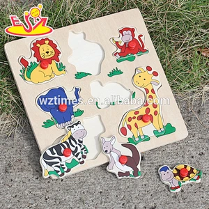 wholesale high quality kids wooden puzzle cheap wooden puzzle W14M087