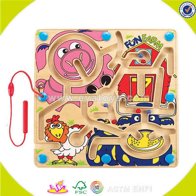 wholesale baby wooden toy maze popular kids wooden toy maze top fashion children wooden toy maze W11H012