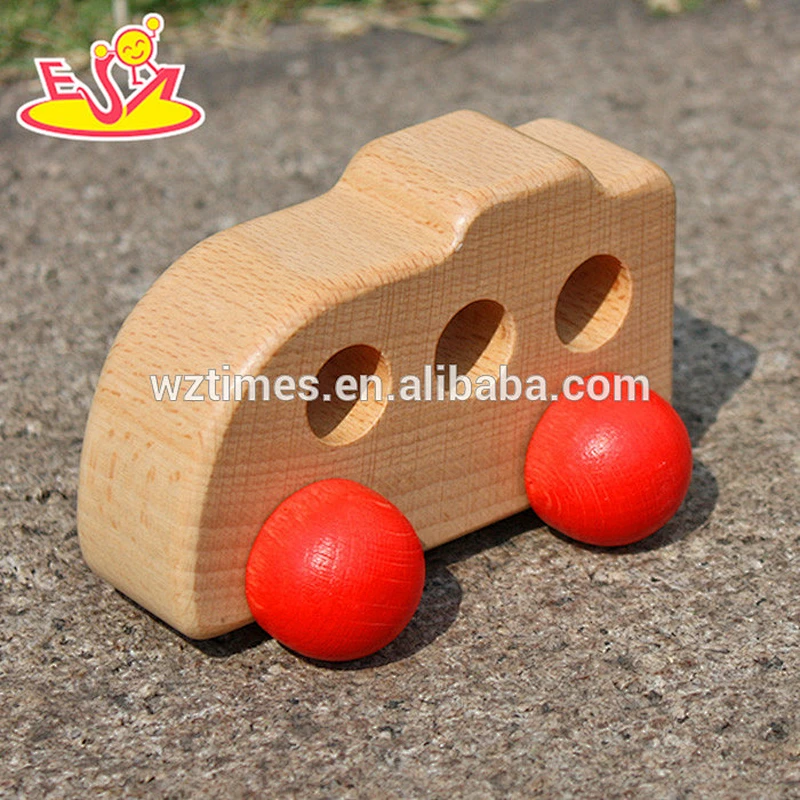 Wholesale preschool mini wooden toy vehicles for kids W04A124