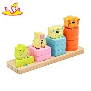 2019 New fashion geometric wooden shape sorter for baby stacking W13D226