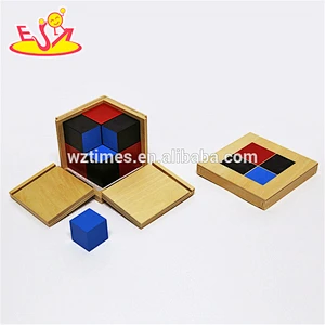 2018 New design educational blocks wooden montessori toddler materials W12F016