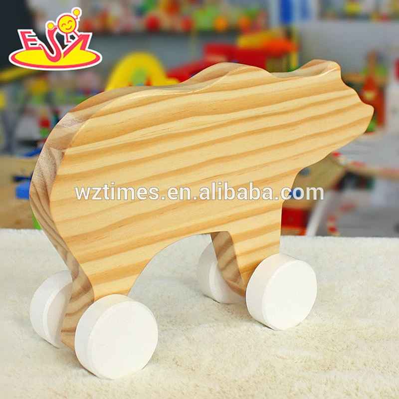 2018 venta al por mayor bebé oso de madera niños de alta calidad oso de madera superior moda niños oso de madera W05B152