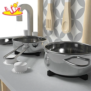 2019 New design boys stainless steel kitchen set toy for play W10C475C