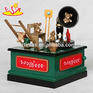 wholesale baby wooden diy musical box fashion kids wooden diy musical box wooden diy musical box W07B022
